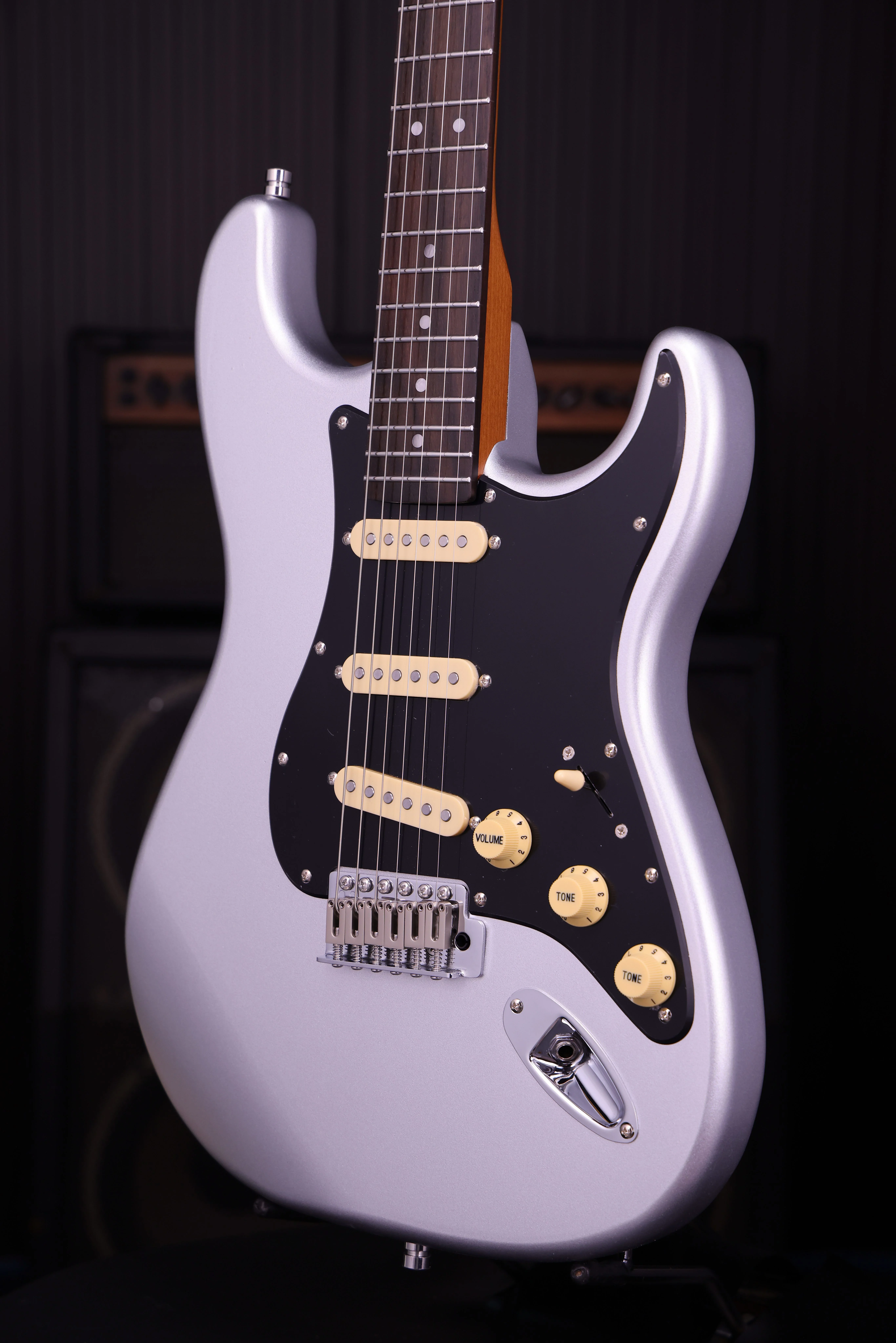 PS-3 Silver SSS ST-Style E-Gitarre